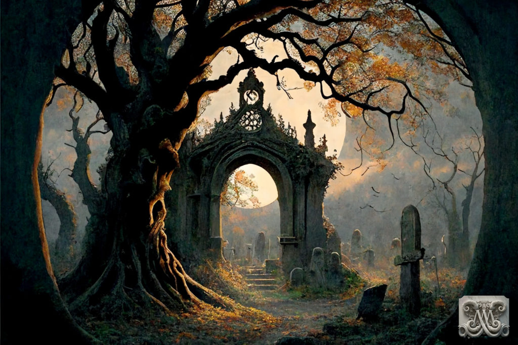 Poe poem graveyard scene